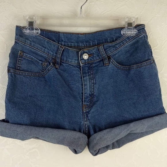 Levi's Pants - {LEVI'S} Mid Rise Rolled Cut Off Mom Jean Shorts